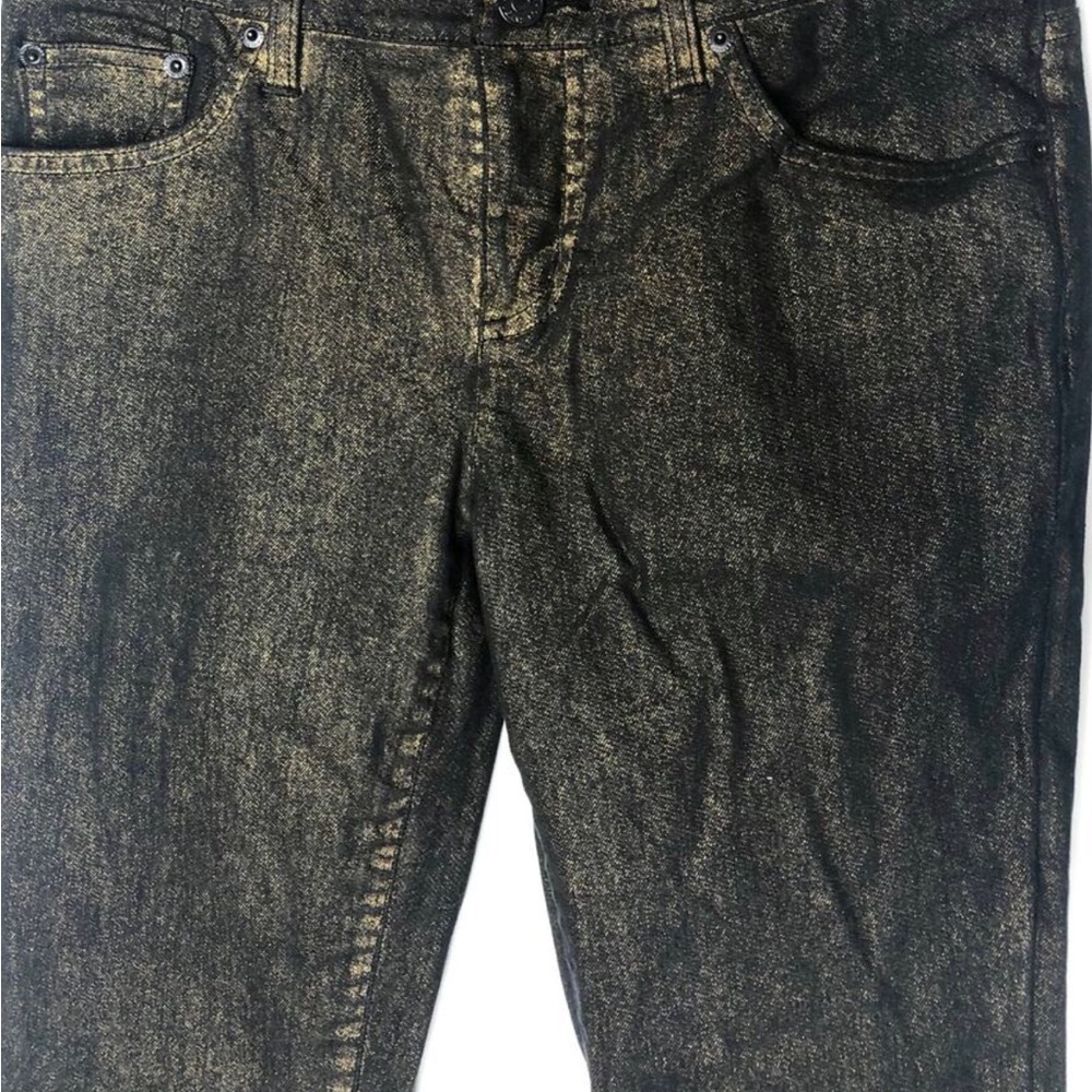 Ralph Lauren Black Label Metallic Skinny Jeans